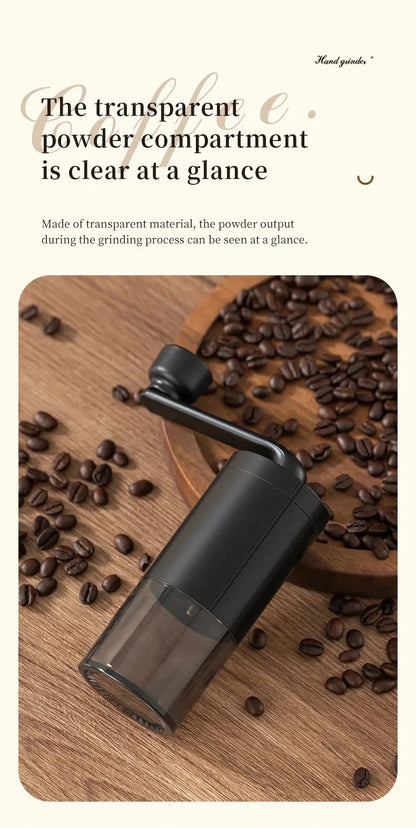 1pc Manual Coffee Grinder Portable Grinder Home Outdoors Travel Hand Crank Coffee Grinder Adjustable Bean Grinder
