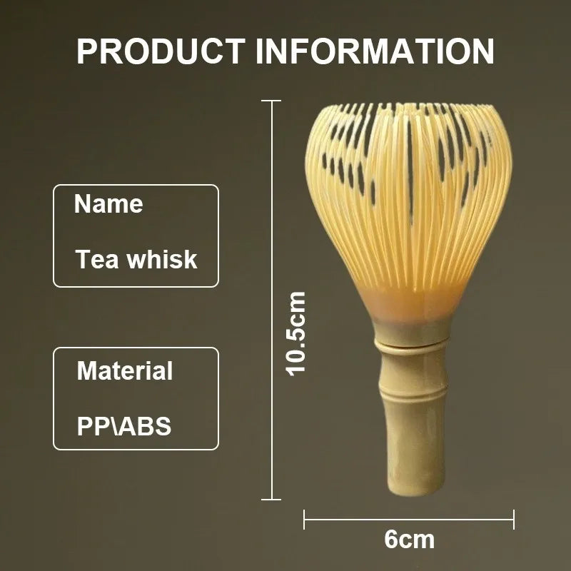 Traditional Resin Tea Whisk Matcha Whisk Chasen Dishwasher Safe Matcha Stirrer Matcha Green Tea Powder Preparation Tool