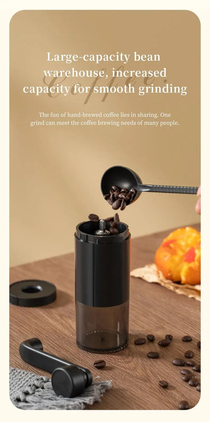 1pc Manual Coffee Grinder Portable Grinder Home Outdoors Travel Hand Crank Coffee Grinder Adjustable Bean Grinder