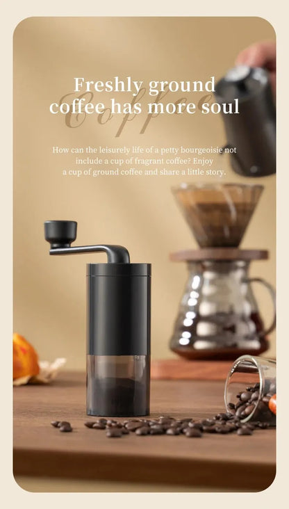 1pc Manual Coffee Grinder Portable Grinder Home Outdoors Travel Hand Crank Coffee Grinder Adjustable Bean Grinder
