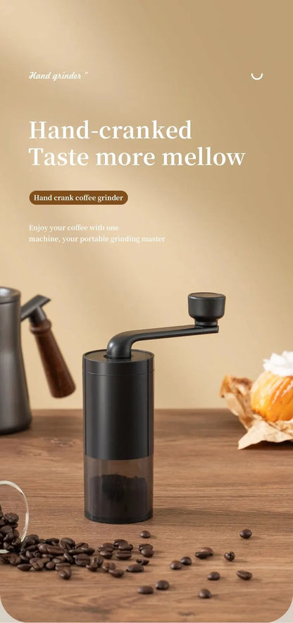 1pc Manual Coffee Grinder Portable Grinder Home Outdoors Travel Hand Crank Coffee Grinder Adjustable Bean Grinder