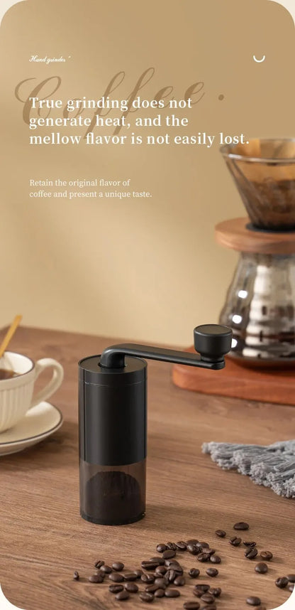1pc Manual Coffee Grinder Portable Grinder Home Outdoors Travel Hand Crank Coffee Grinder Adjustable Bean Grinder