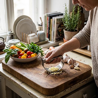 Garlic press